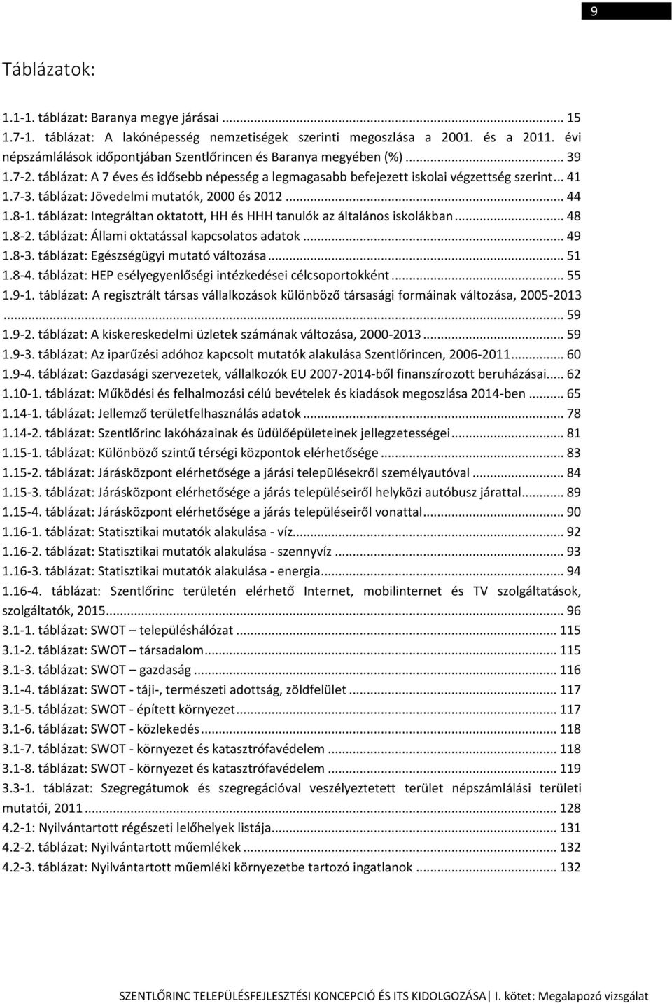 táblázat: Jövedelmi mutatók, 2000 és 2012... 44 1.8-1. táblázat: Integráltan oktatott, HH és HHH tanulók az általános iskolákban... 48 1.8-2. táblázat: Állami oktatással kapcsolatos adatok... 49 1.