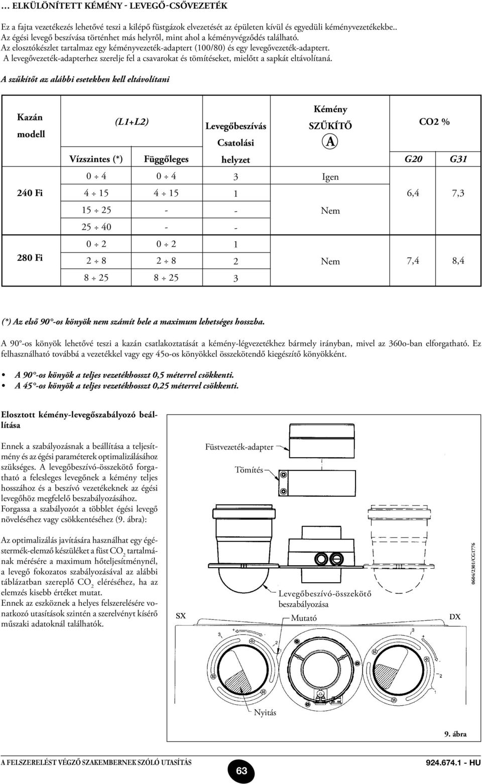 A levegővezeték-adapterhez szerelje fel a csavarokat és tömítéseket, mielőtt a sapkát eltávolítaná.
