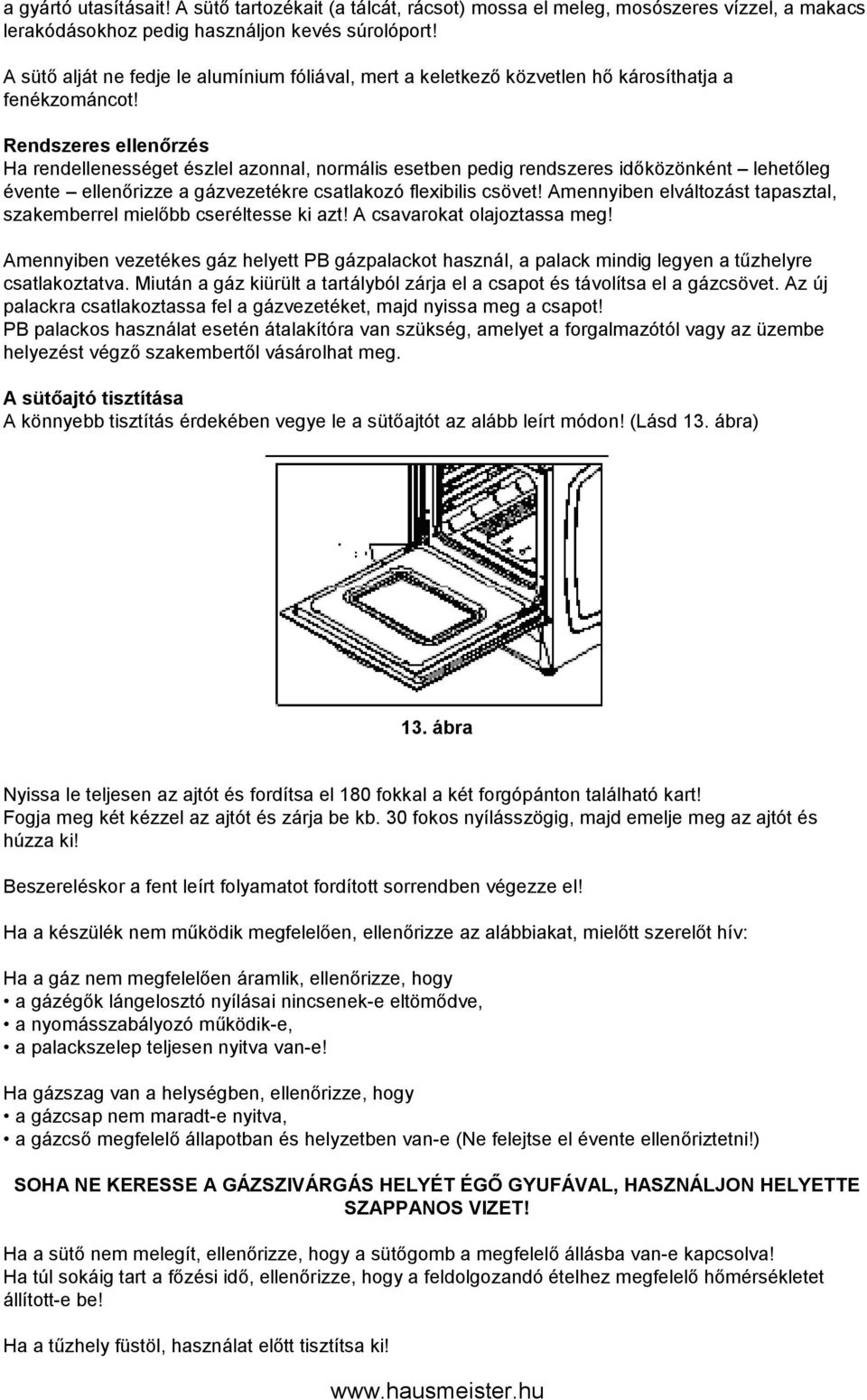 Használati Útmutató HM 5000, HM5003. Szabadonálló Gáztűzhely (3 és 4 égős  kivitel) - PDF Ingyenes letöltés