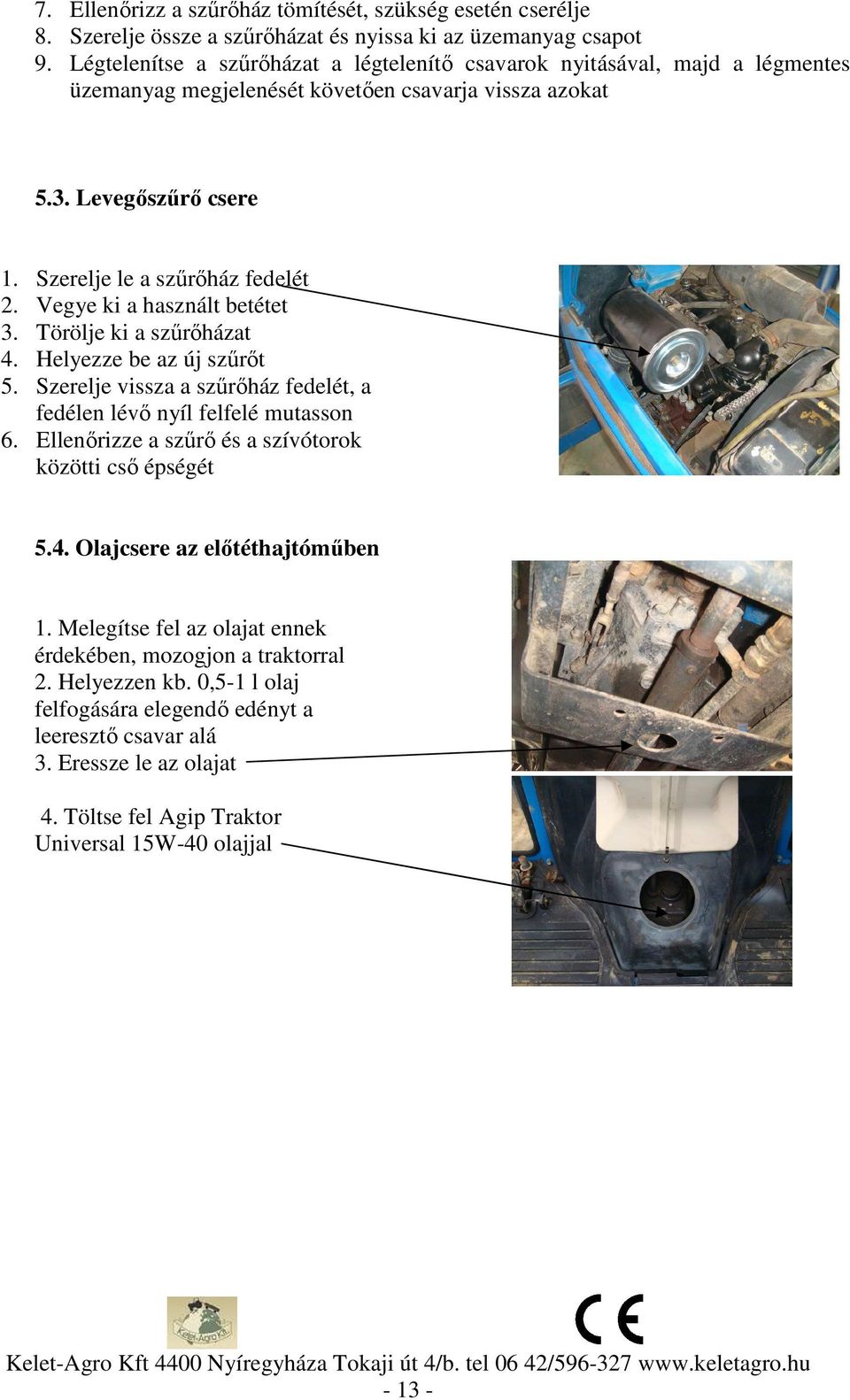 Használati utasítás Iseki TU165F Traktorhoz - PDF Free Download