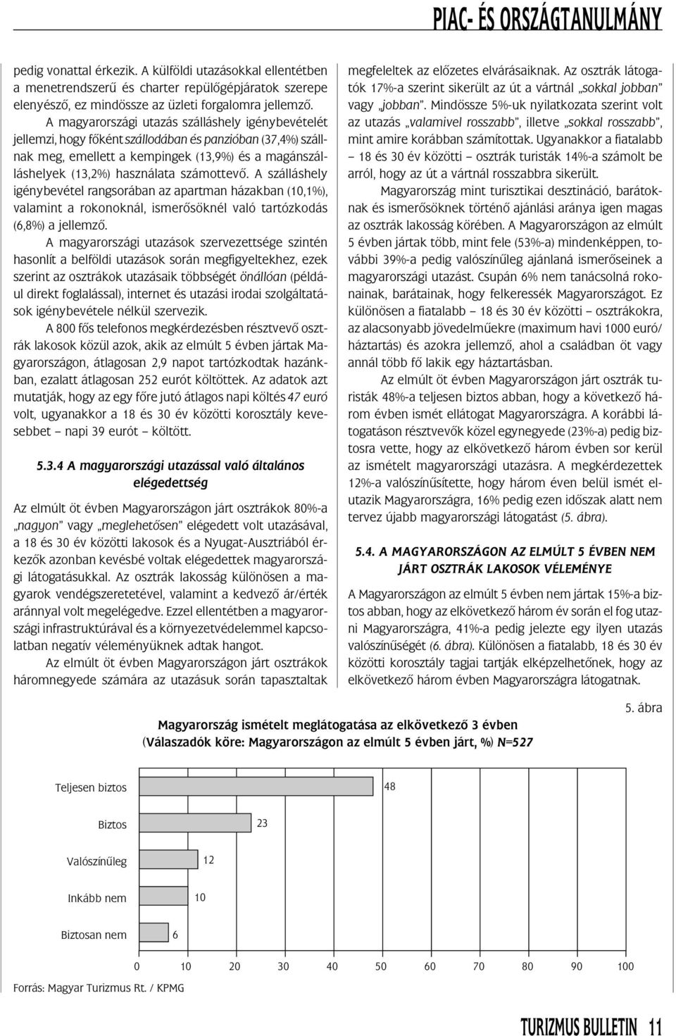 számottevõ. A szálláshely igénybevétel rangsorában az apartman házakban (10,1%), valamint a rokonoknál, ismerõsöknél való tartózkodás (6,8%) a jellemzõ.