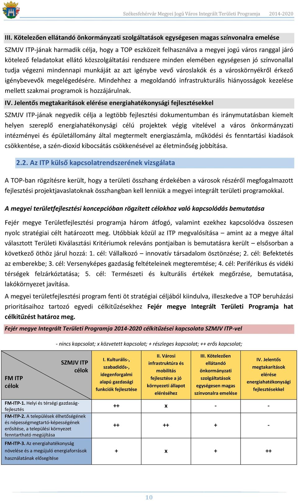 megelégedésére. Mindehhez a megoldandó infrastrukturális hiányosságok kezelése mellett szakmai programok is hozzájárulnak. IV.