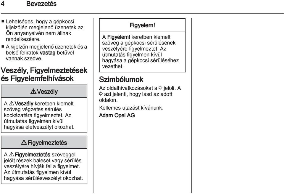 OPEL ZAFIRA. Kezelési útmutató - PDF Free Download