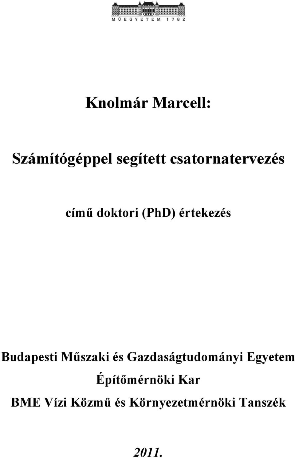 Budapesti Műszaki és Gazdaságtudományi Egyetem