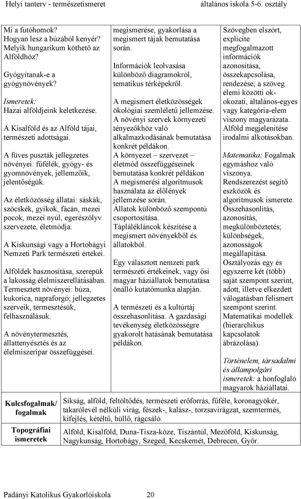 Az életközösség állatai: sáskák, szöcskék, gyíkok, fácán, mezei pocok, mezei nyúl, egerészölyv szervezete, életmódja. A Kiskunsági vagy a Hortobágyi Nemzeti Park természeti értékei.