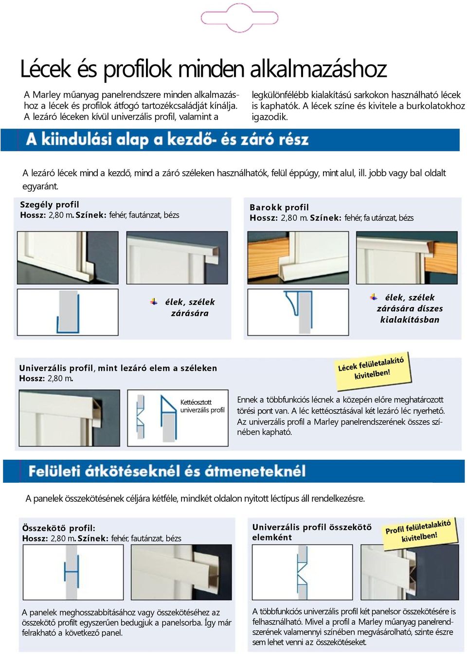 Műanyag panelek és kiegészítők. Szép, alaktartó, időtálló: Ez a praktikus  fal- és mennyezetburkolat - PDF Free Download