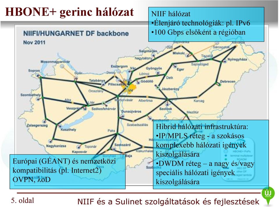 Internet2) OVPN, λod Hibrid hálózati infrastruktúra: IP/MPLS réteg - a szokásos komplexebb