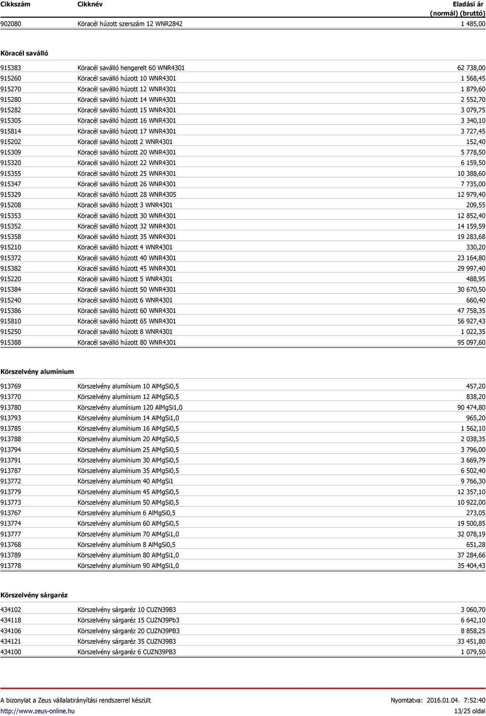 Köracél saválló húzott 15 WNR4301 Köracél saválló húzott 16 WNR4301 Köracél saválló húzott 17 WNR4301 Köracél saválló húzott 2 WNR4301 Köracél saválló húzott 20 WNR4301 Köracél saválló húzott 22