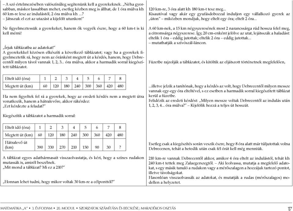 SZORZATOK SZÁMÍTÁSA ÉS BECSLÉSE; MARADÉKOS OSZTÁS. 20. modul - PDF Ingyenes  letöltés