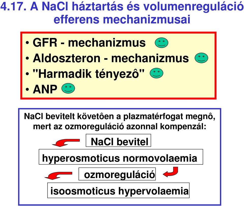 követôen a plazmatérfogat megnô, mert az ozmoreguláció azonnal kompenzál: