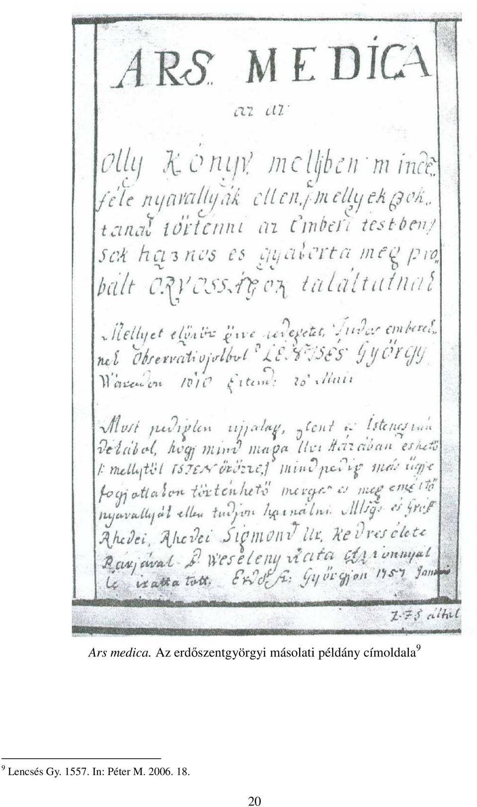 másolati példány címoldala