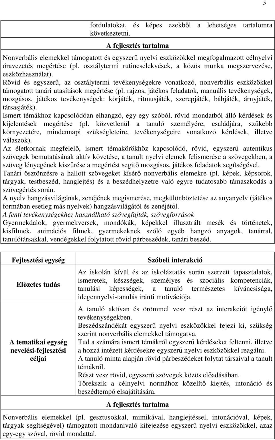 osztálytermi rutincselekvések, a közös munka megszervezése, eszközhasználat).