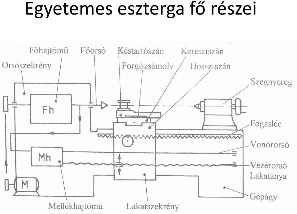 fő részei