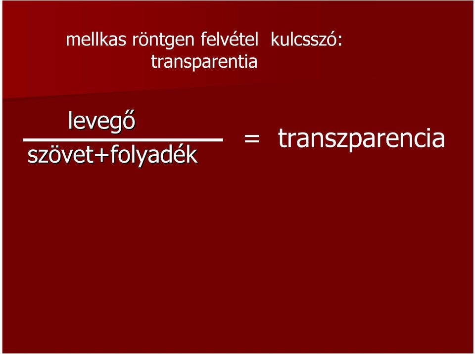 transparentia levegő