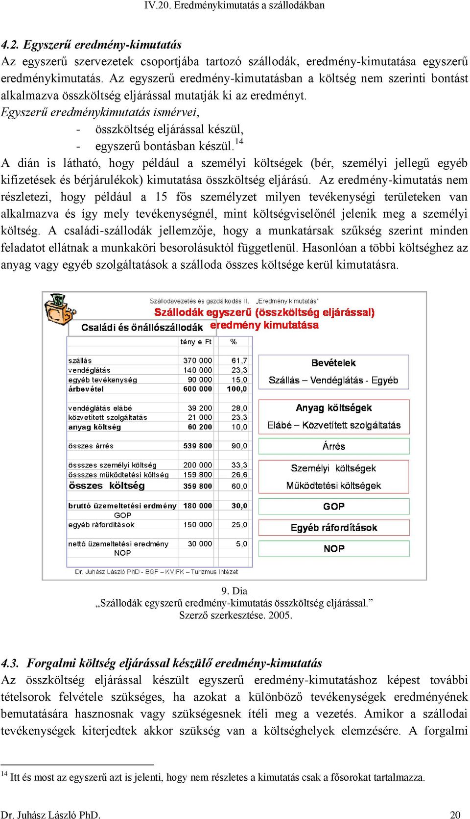 Egyszerű eredménykimutatás ismérvei, - összköltség eljárással készül, - egyszerű bontásban készül.