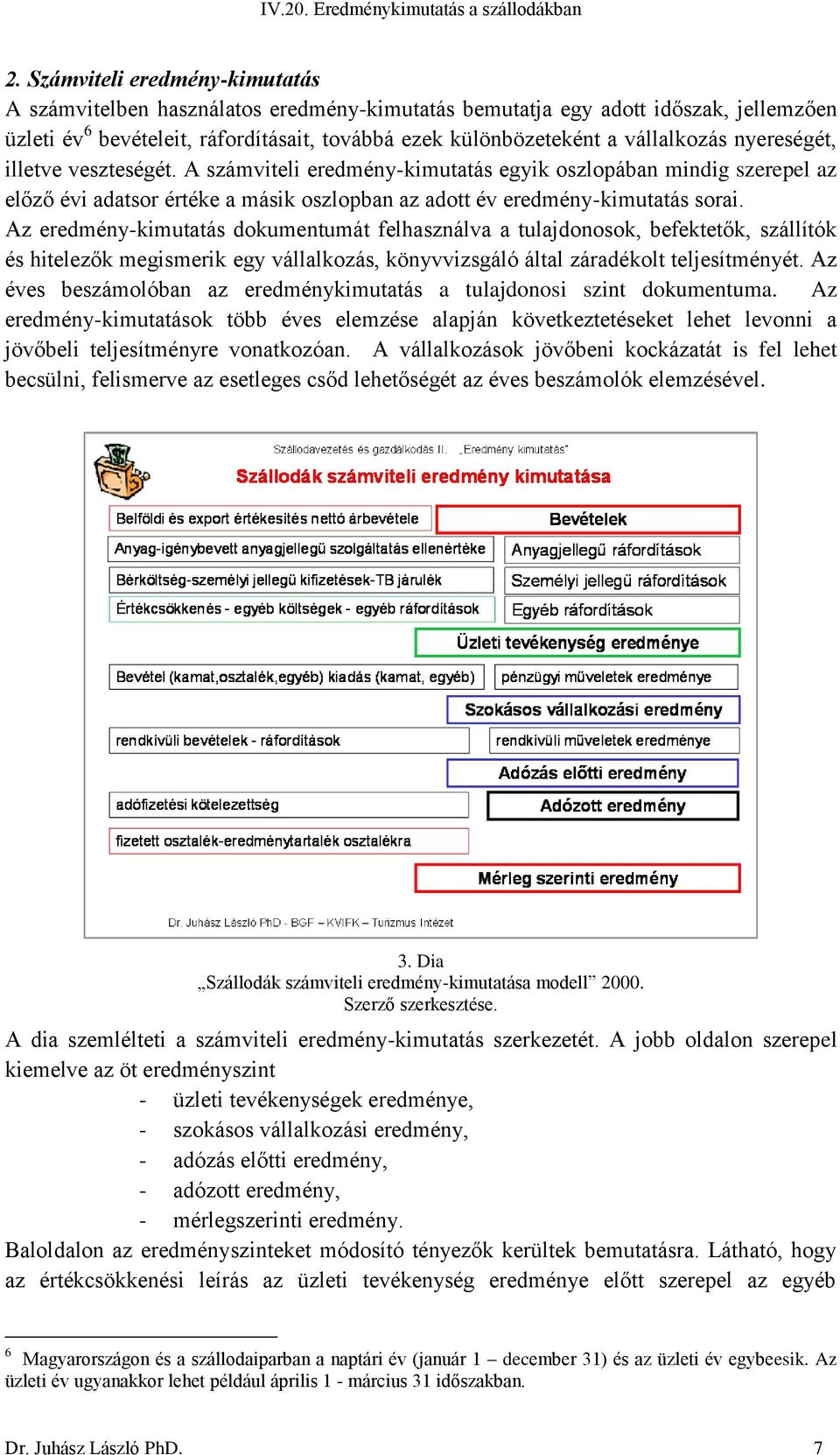 Az eredmény-kimutatás dokumentumát felhasználva a tulajdonosok, befektetők, szállítók és hitelezők megismerik egy vállalkozás, könyvvizsgáló által záradékolt teljesítményét.