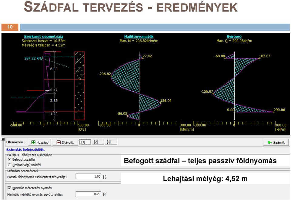 szádfal teljes passzív