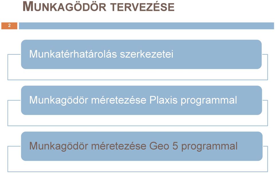 Munkagödör méretezése Plaxis