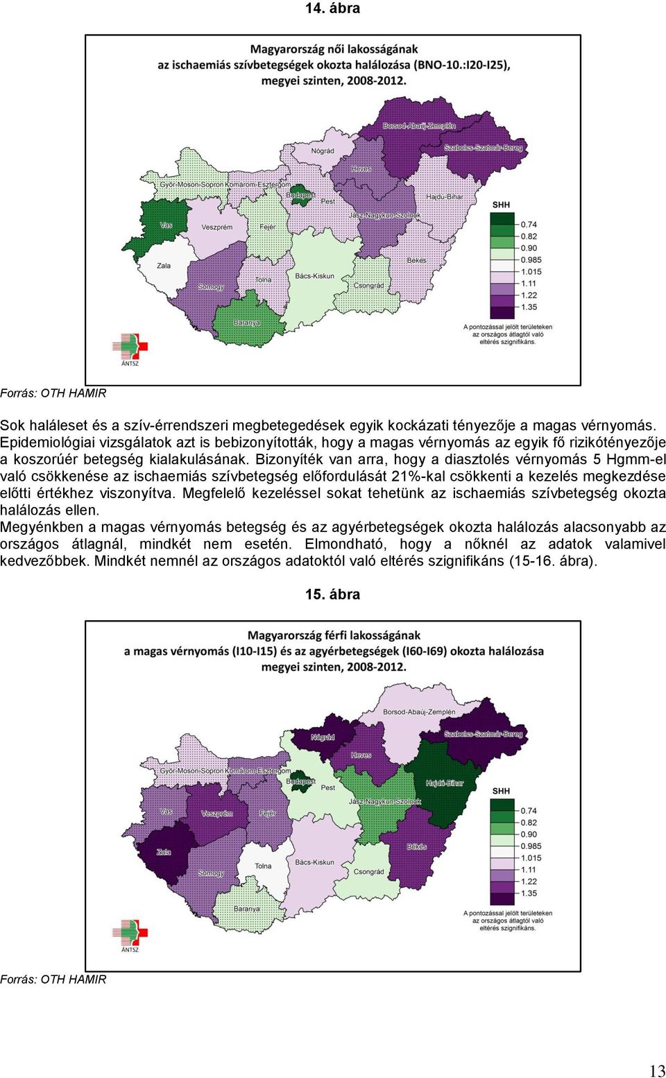 Bizonyíték van arra, hogy a diasztolés vérnyomás 5 Hgmm-el való csökkenése az ischaemiás szívbetegség előfordulását 21%-kal csökkenti a kezelés megkezdése előtti értékhez viszonyítva.