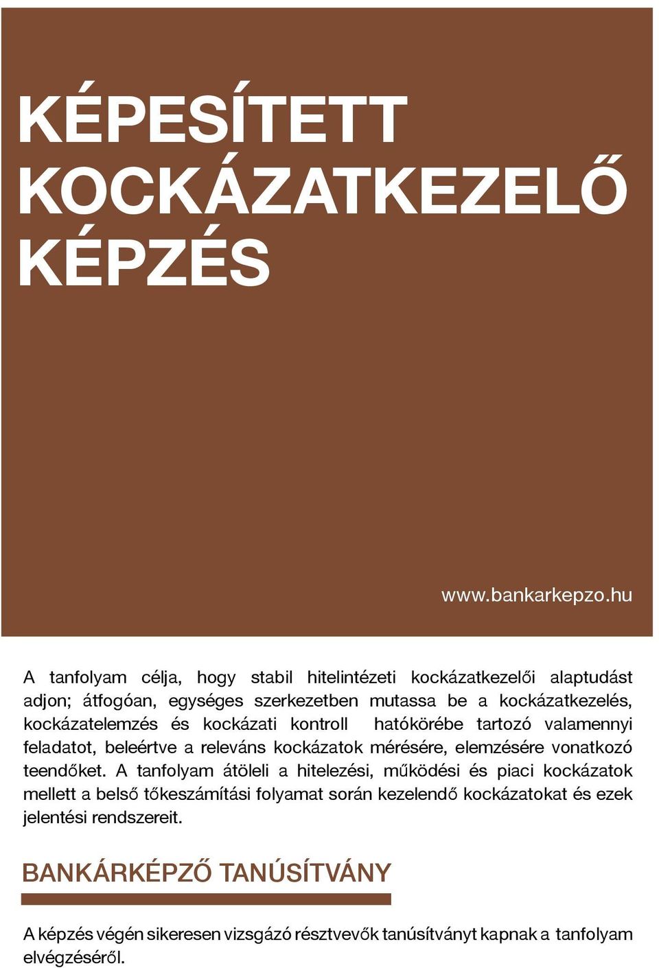 kockázatelemzés és kockázati kontroll hatókörébe tartozó valamennyi feladatot, beleértve a releváns kockázatok mérésére, elemzésére vonatkozó teendőket.