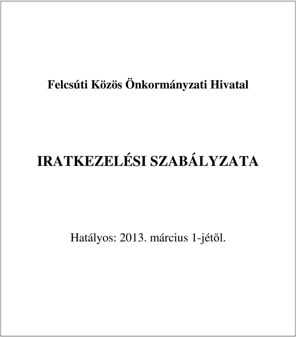 IRATKEZELÉSI