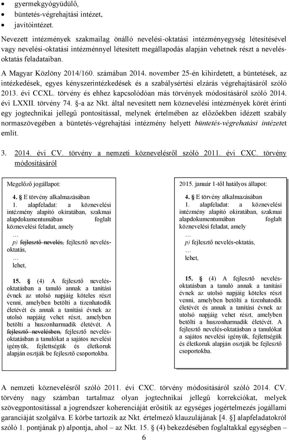 A Magyar Közlöny 2014/160. számában 2014. november 25-én kihirdetett, a büntetések, az intézkedések, egyes kényszerintézkedések és a szabálysértési elzárás végrehajtásáról szóló 2013. évi CCXL.