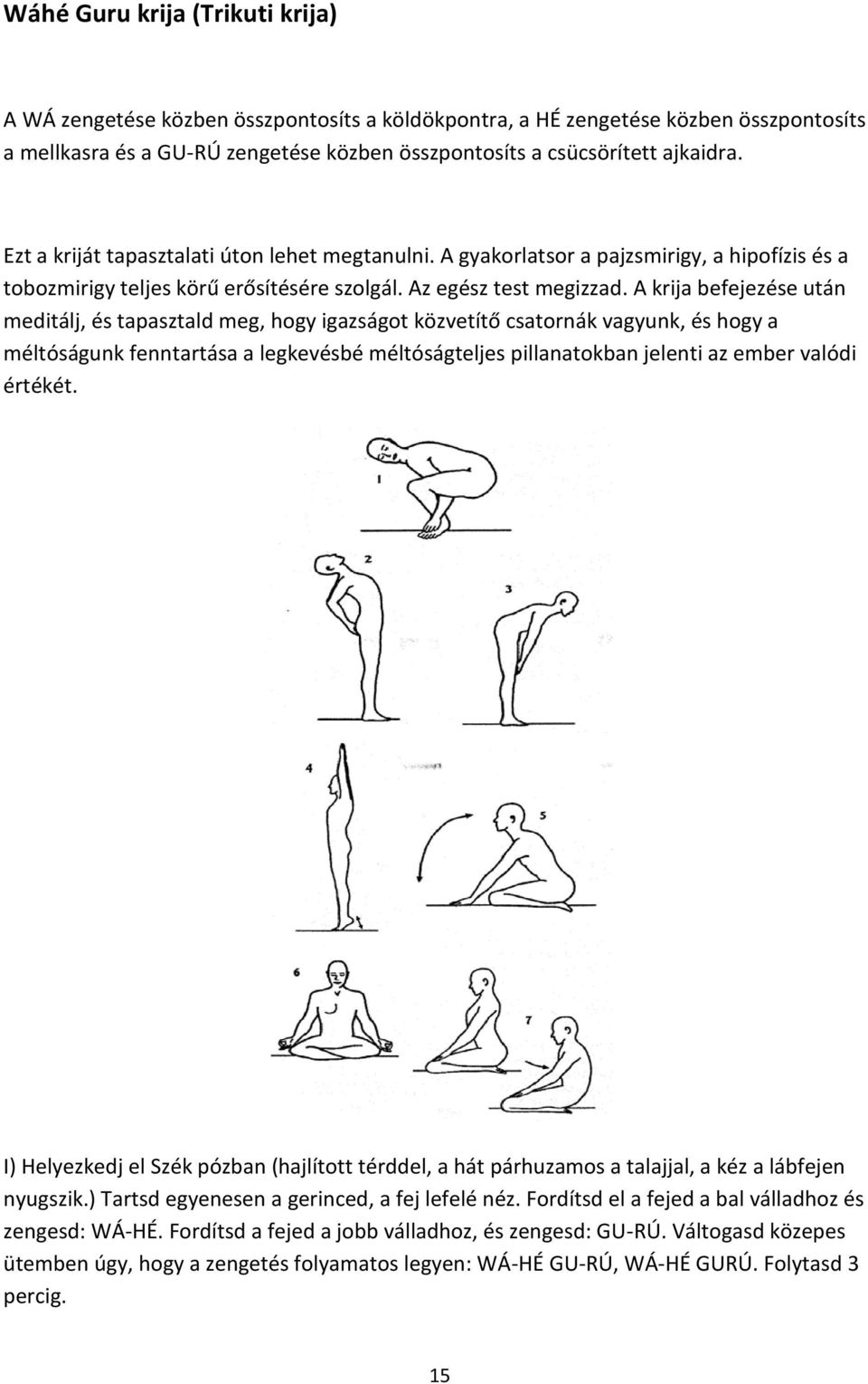 A krija befejezése után meditálj, és tapasztald meg, hogy igazságot közvetítő csatornák vagyunk, és hogy a méltóságunk fenntartása a legkevésbé méltóságteljes pillanatokban jelenti az ember valódi