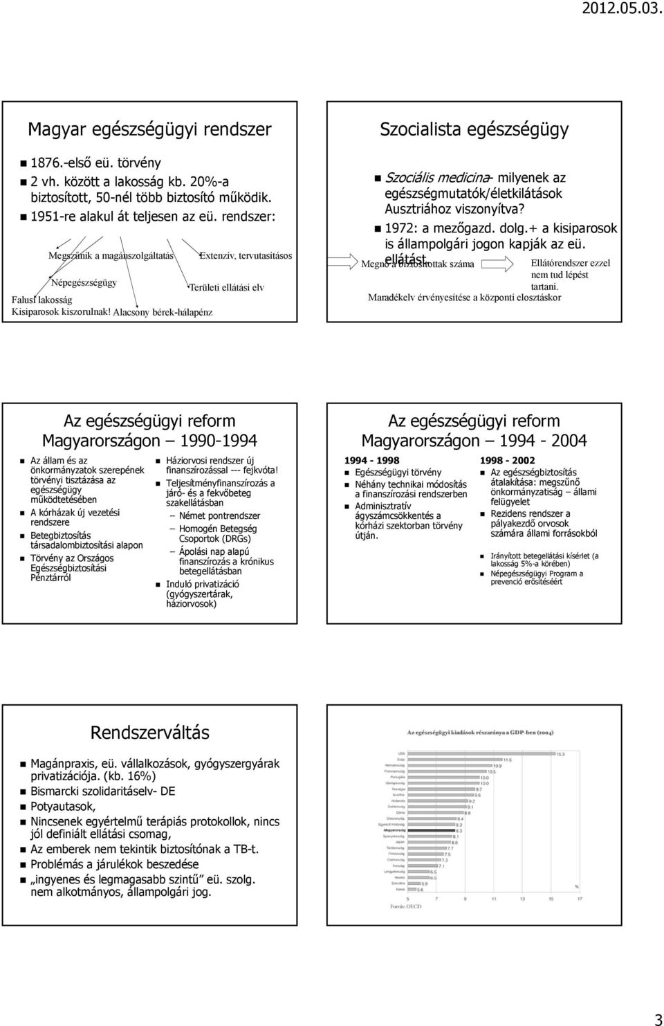 Alacsony bérek-hálapénz Szocialista egészségügy Szociális medicina- milyenek az egészségmutatók/életkilátások Ausztriához viszonyítva? 1972: a mezőgazd. dolg.