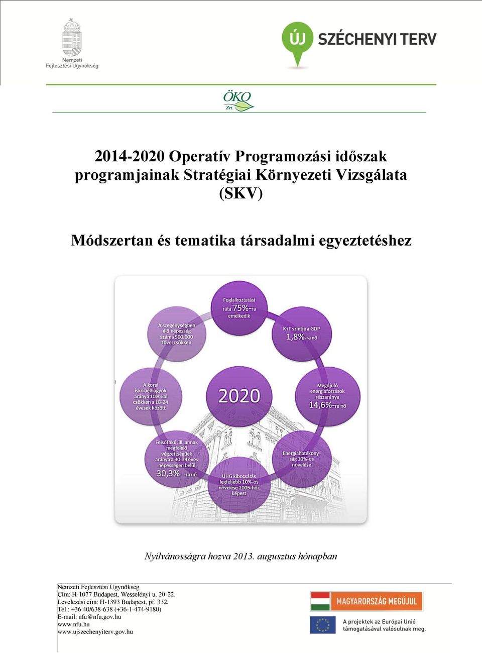 augusztus hónapban Nemzeti Fejlesztési Ügynökség Cím: H-1077 Budapest, Wesselényi u. 20-22.