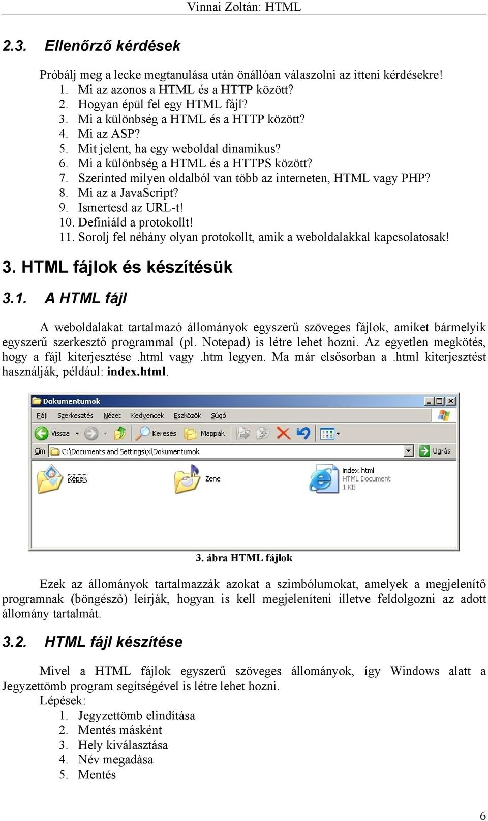 Vinnai Zoltán: HTML. Tartalomjegyzék - PDF Ingyenes letöltés