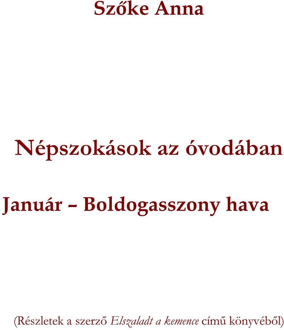 Boldogasszony hava