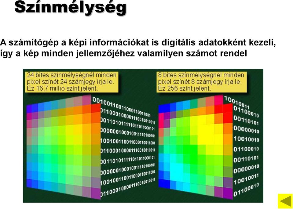 adatokként kezeli, így a kép