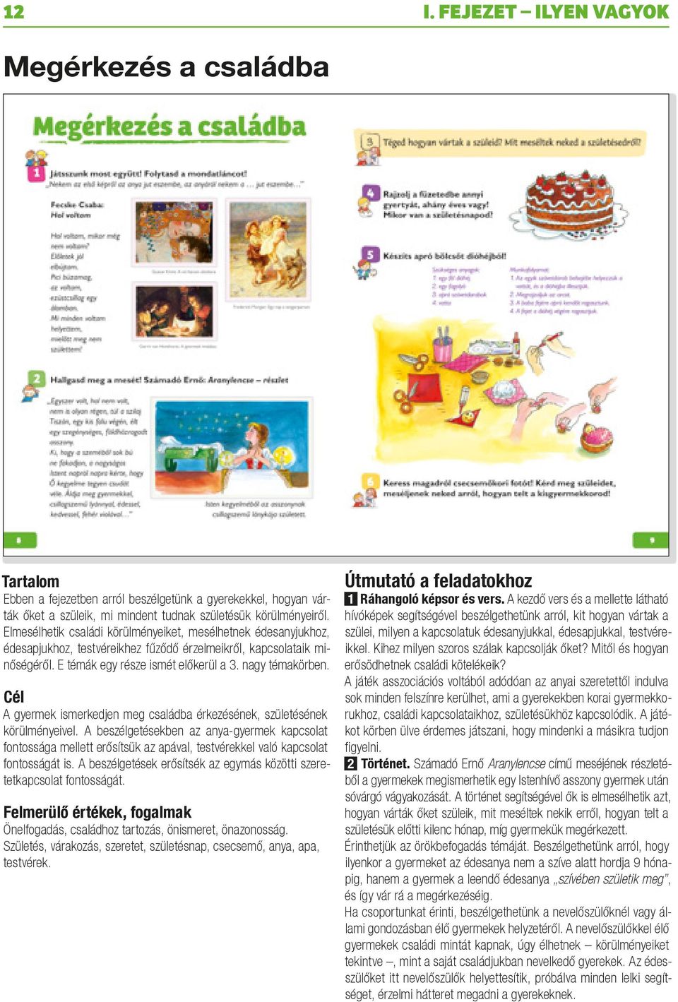 Cél A gyermek ismerkedjen meg családba érkezésének, születésének körülményeivel.