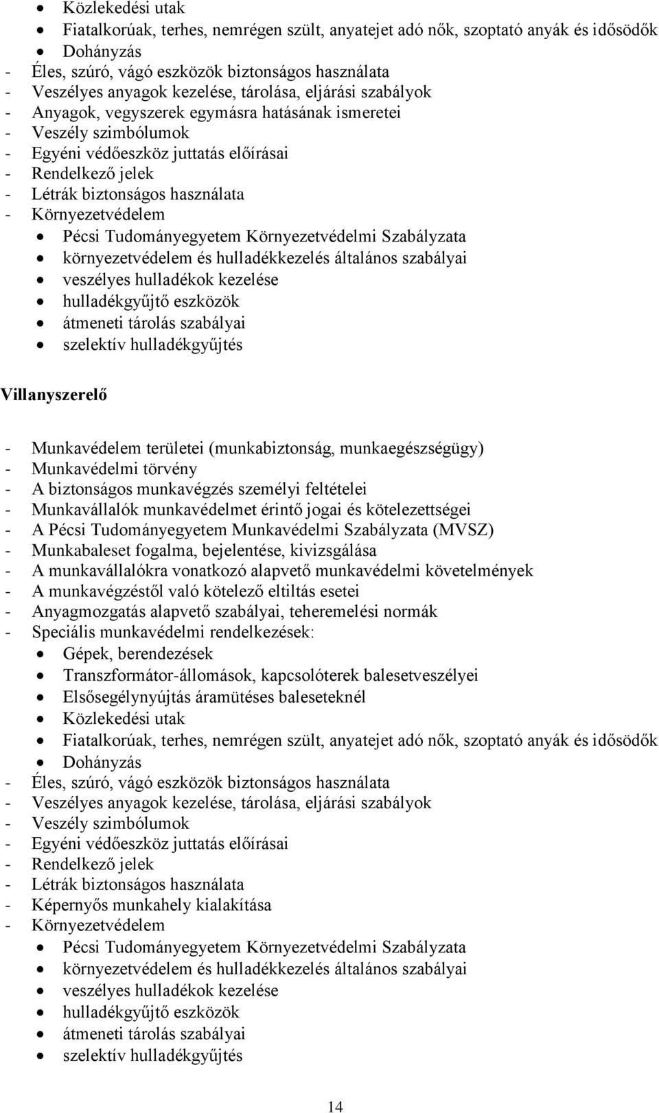 Transzformátor-állomások, kapcsolóterek