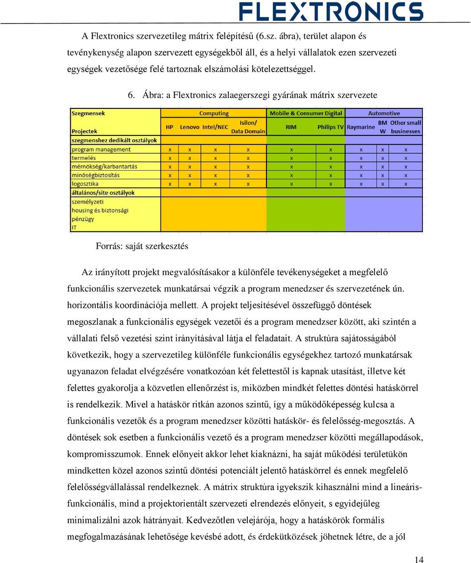 munkatársai végzik a program menedzser és szervezetének ún. horizontális koordinációja mellett.