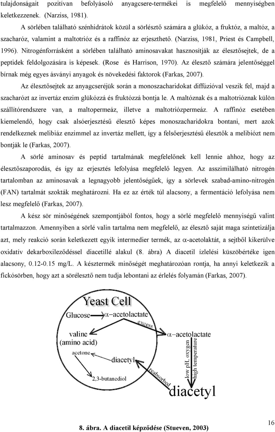 Az ásványi anyagok közül több szervetlen ion is szükséges mikro- illetve makromólos koncentrációban. Nagy jelentőségűek a foszfátok, a kálium, a magnézium, a vas, a réz és a cink (Farkas, 2007).