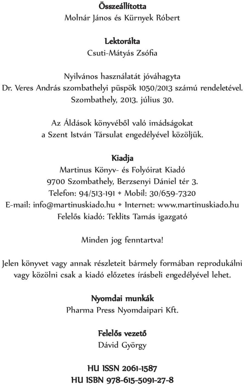 Martinus imafüzetek Asztali áldások - PDF Ingyenes letöltés