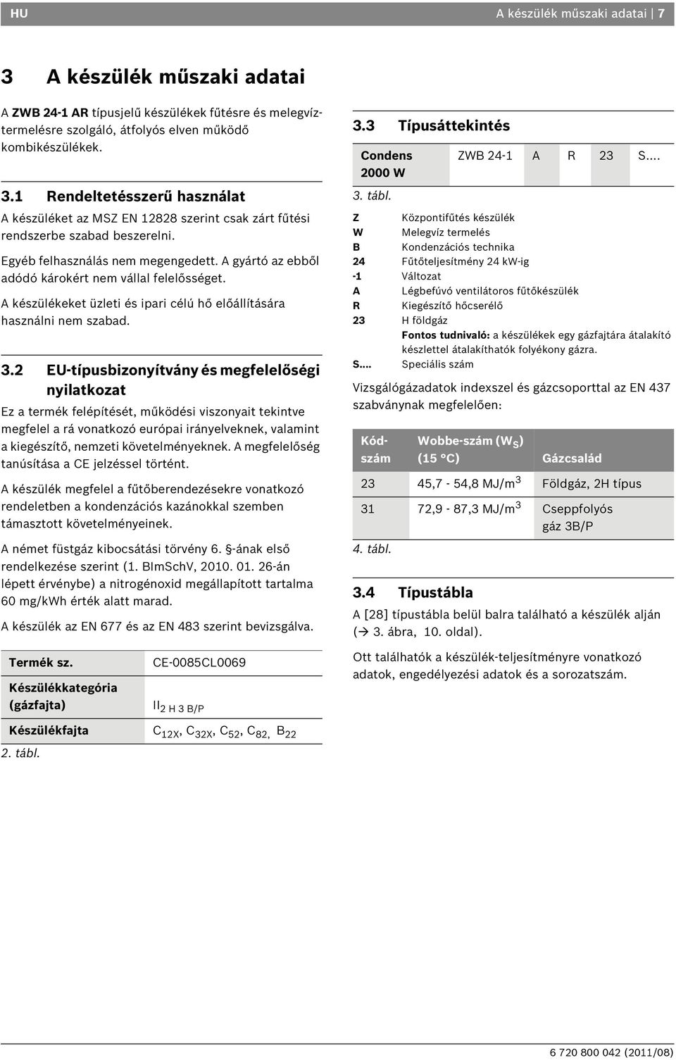 2 EU-típusbizonyítvány és megfelelőségi nyilatkozat Ez a termék felépítését, működési viszonyait tekintve megfelel a rá vonatkozó európai irányelveknek, valamint a kiegészítő, nemzeti