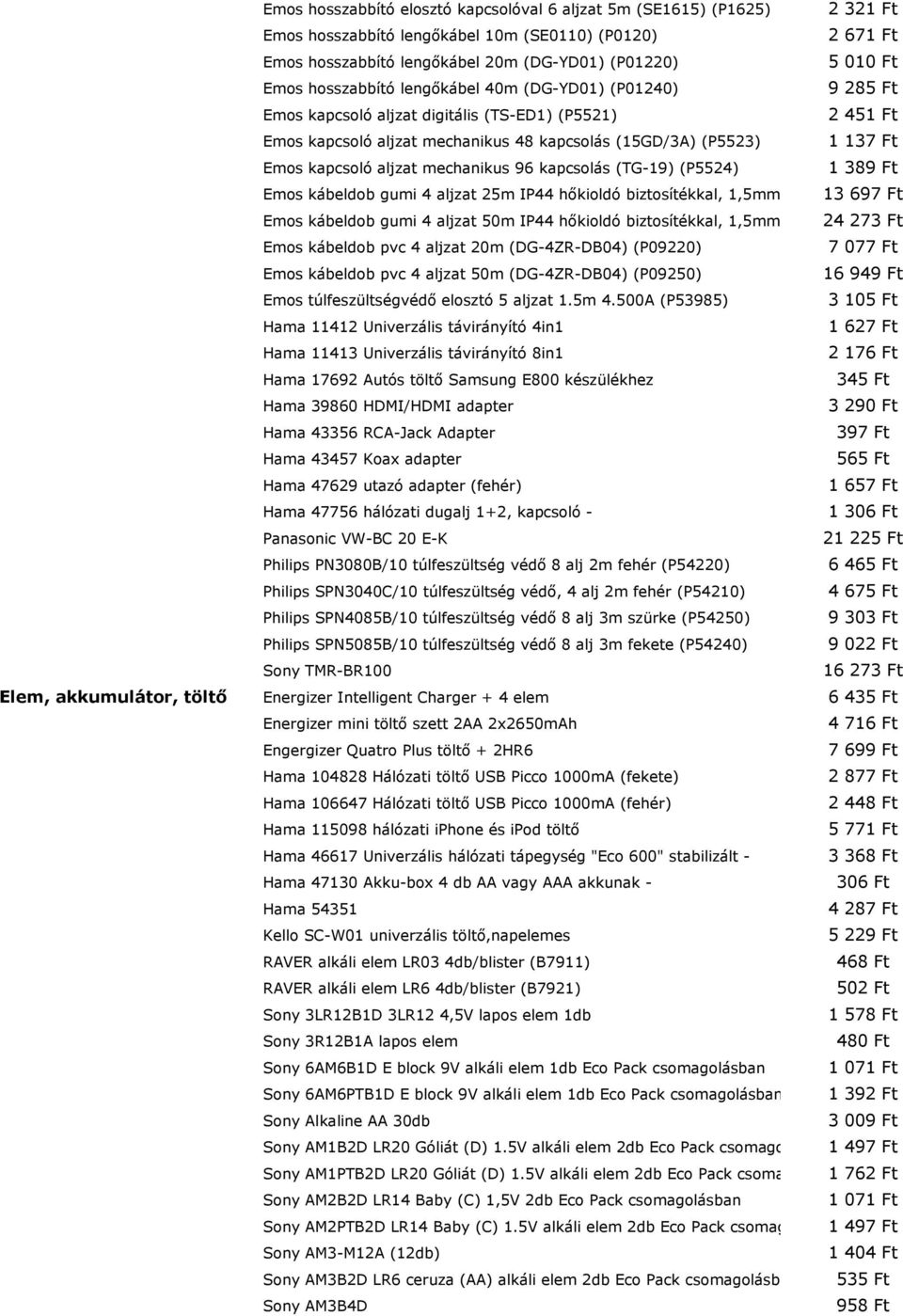 2 671 Ft 5 010 Ft 9 285 Ft 2 451 Ft 1 137 Ft 1 389 Ft Emos kábeldob gumi 4 aljzat 25m IP44 hőkioldó biztosítékkal, 1,5mm (G4CTP19/D) 13 697 Ft (P08225) Emos kábeldob gumi 4 aljzat 50m IP44 hőkioldó