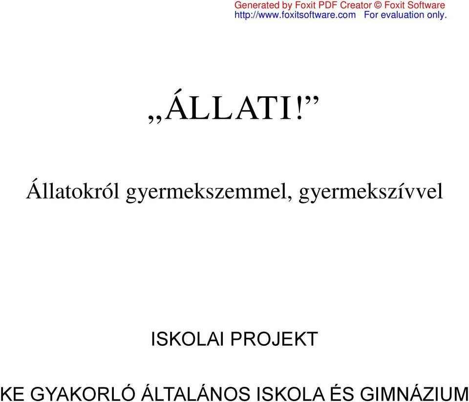 gyermekszívvel ISKOLAI