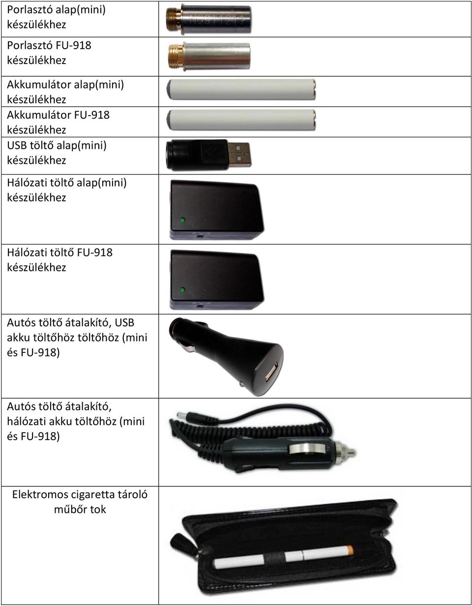 Autós töltő átalakító, USB akku töltőhöz töltőhöz (mini és FU-918) Autós töltő