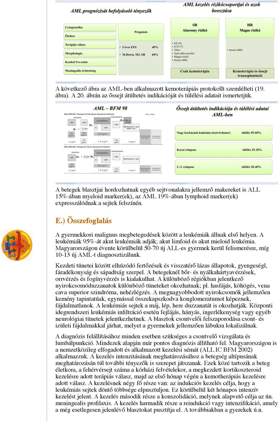 blokkokból, 3-4 hetente alkalmazott kemoterápiás ciklusokból áll. Összesen 5-6 blokk-kezelést alkalmazunk.