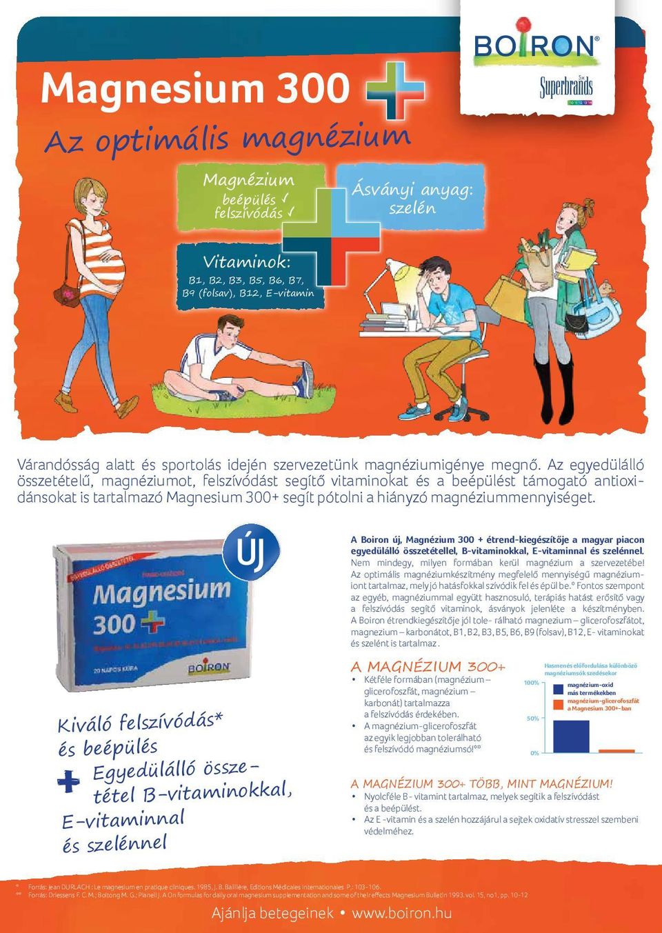 Az egyedülálló összetételű, magnéziumot, felszívódást segítő vitaminokat és a beépülést támogató antioxidánsokat is tartalmazó Magnesium 300+ segít pótolni a hiányzó magnéziummennyiséget.