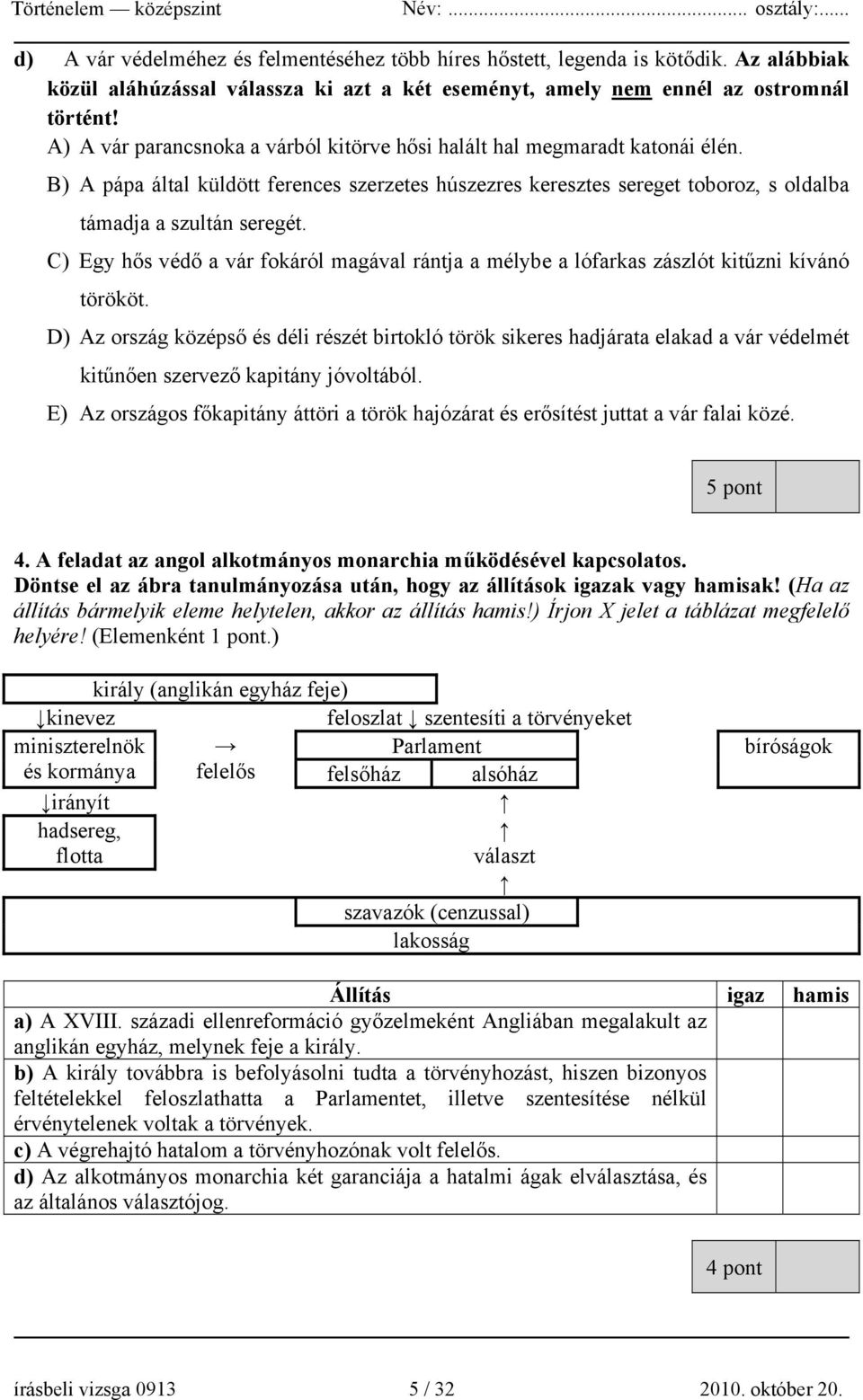 C) Egy hős védő a vár fokáról magával rántja a mélybe a lófarkas zászlót kitűzni kívánó törököt.