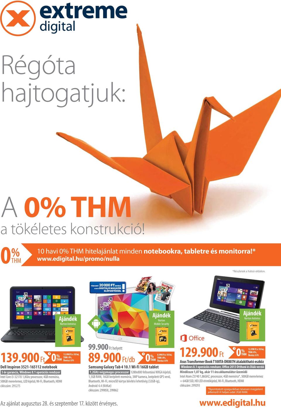 10 havi 0% THM hitelajánlat minden notebookra, tabletre és monitorra!* Ft -  PDF Ingyenes letöltés