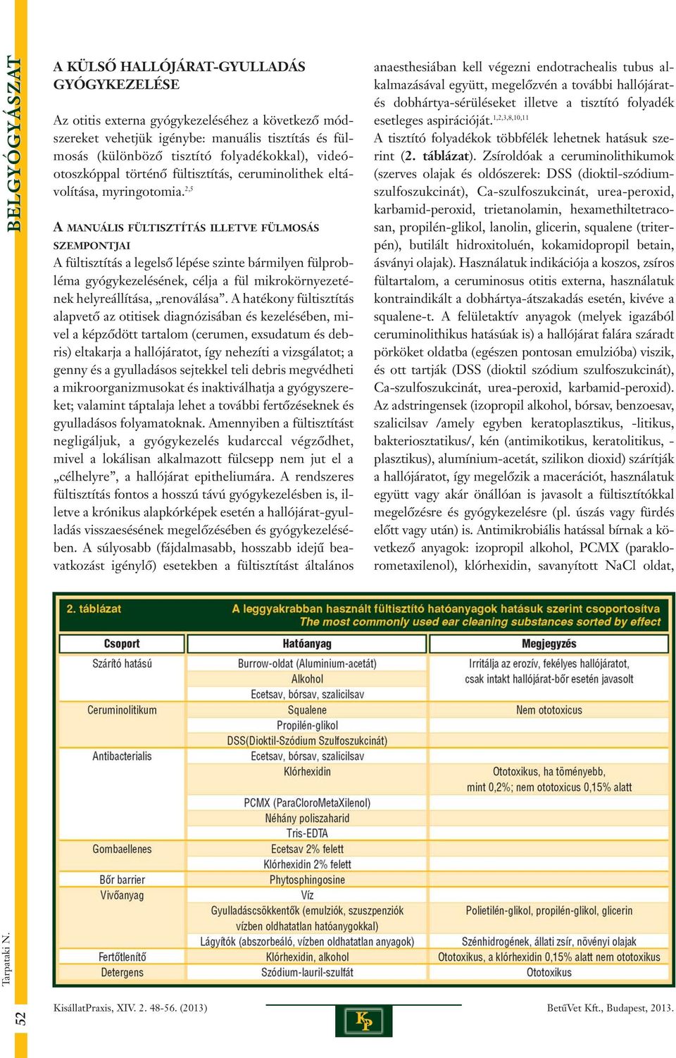 2,5 A MANUÁLIS FÜLTISZTÍTÁS ILLETVE FÜLMOSÁS SZEMPONTJAI A fültisztítás a legelsô lépése szinte bármilyen fülprobléma gyógykezelésének, célja a fül mikrokörnyezetének helyreállítása, renoválása.