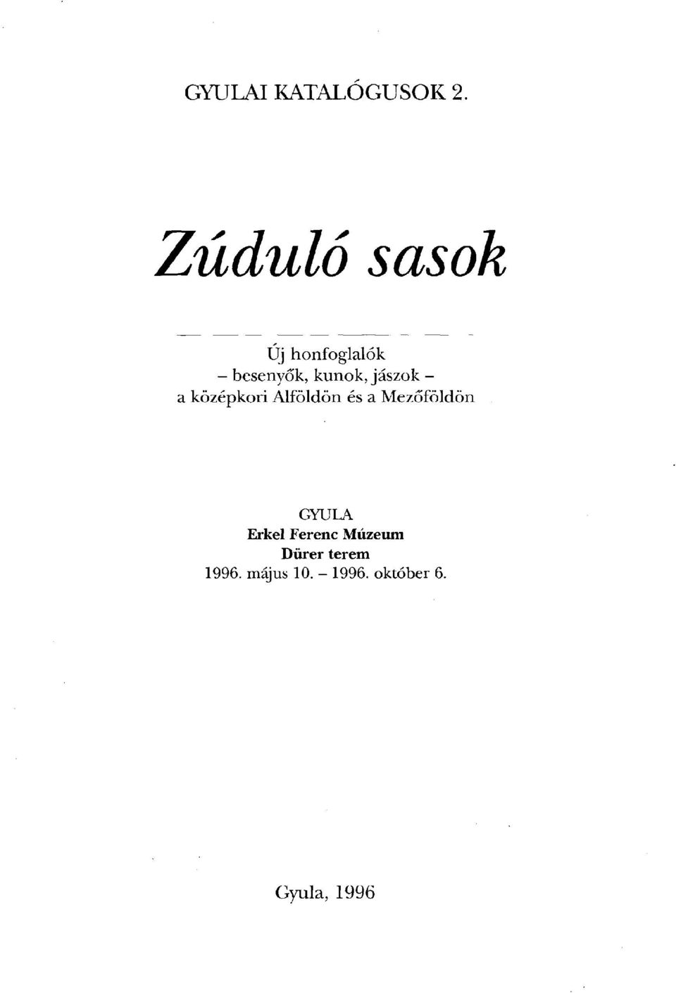 jászok - a középkori Alföldön és a Mezőföldön