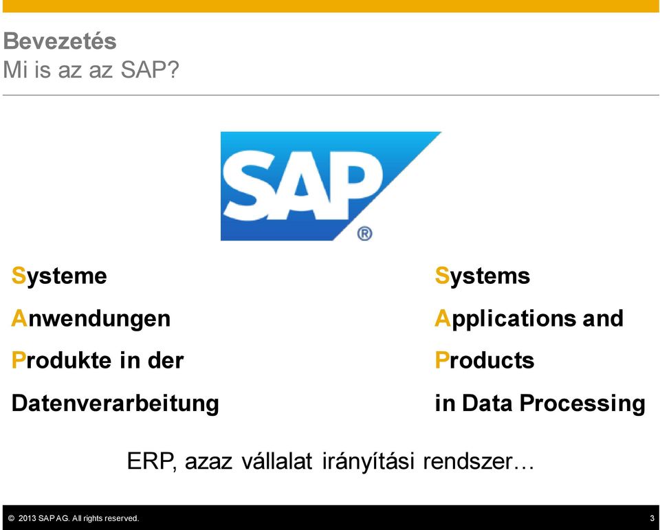 Datenverarbeitung Systems Applications and Products