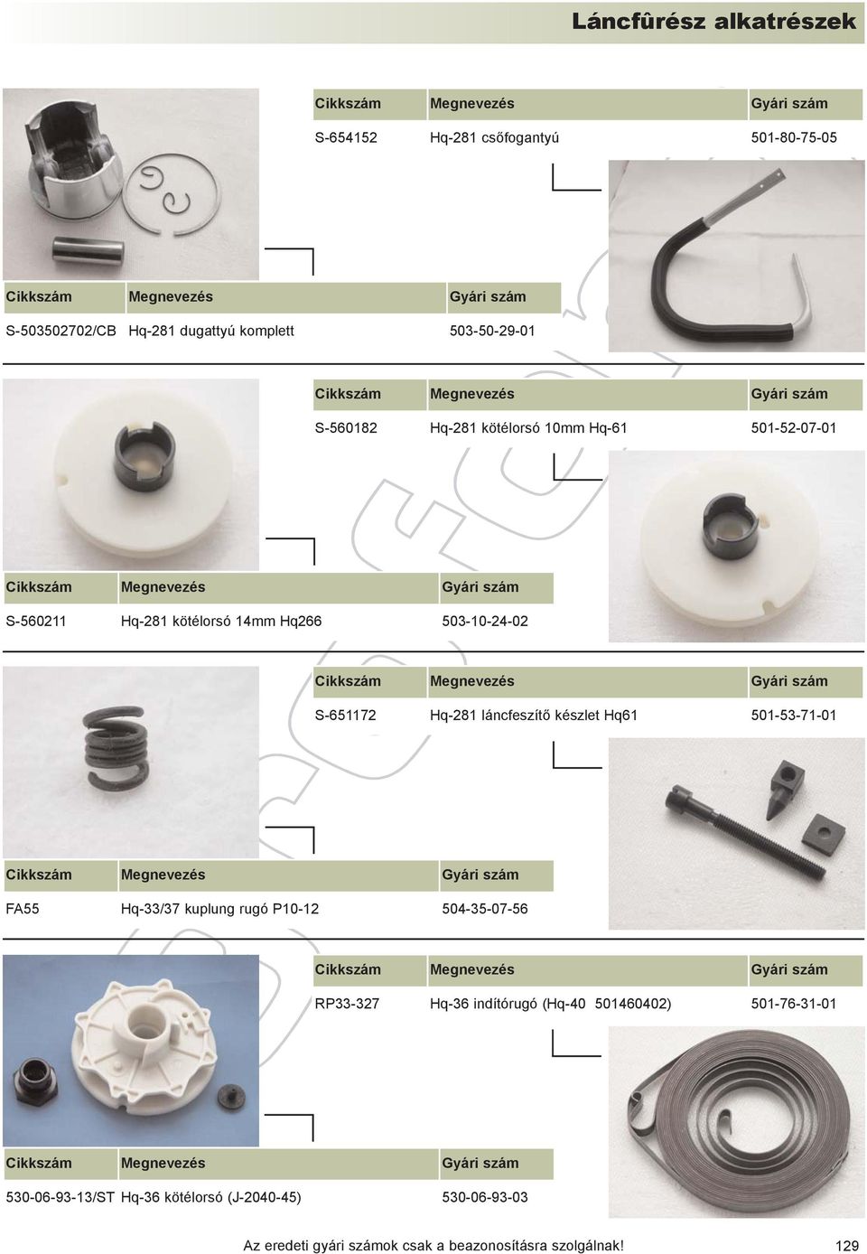 Hq-281 láncfeszítõ készlet Hq61 501-53-71-01 FA55 Hq-33/37 kuplung rugó P10-12 504-35-07-56 RP33-327