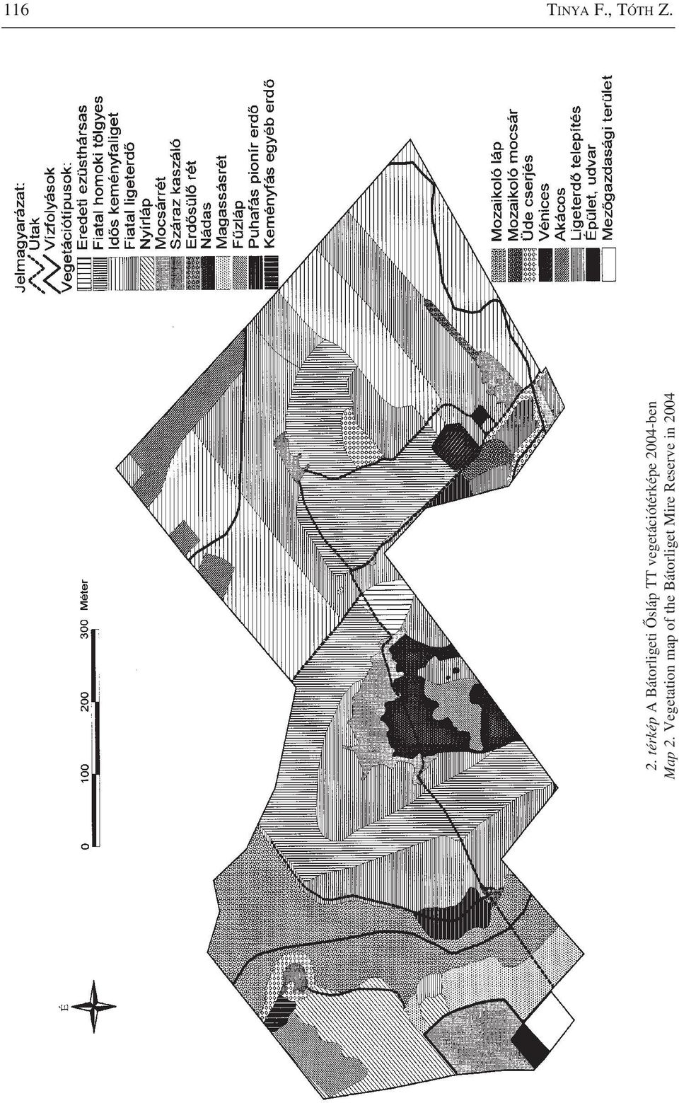 vegetációtérképe 2004-ben Map 2.